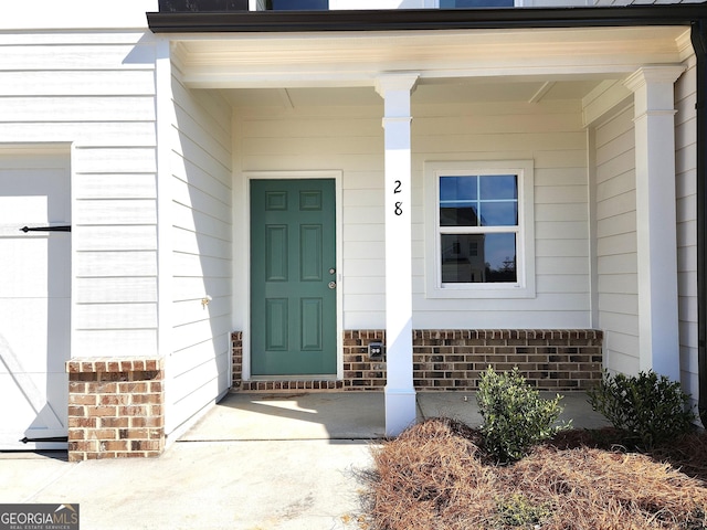 28 Russet Way Lot 60, Newnan, GA 30263 - property entrance featuring a porch and brick siding