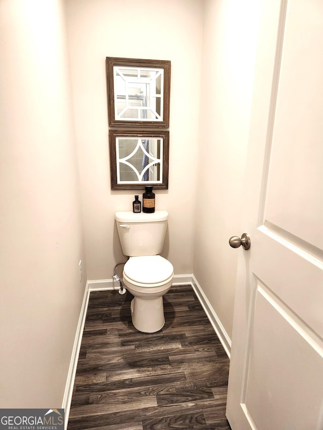 28 Russet Way Lot 60, Newnan, GA 30263 - bathroom featuring baseboards, wood finished floors, and toilet