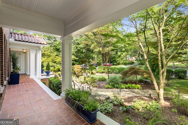 view of patio / terrace featuring a porch