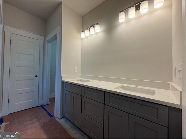 bathroom with vanity