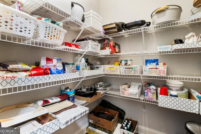 view of pantry