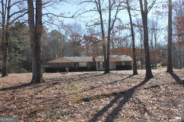 view of ranch-style home