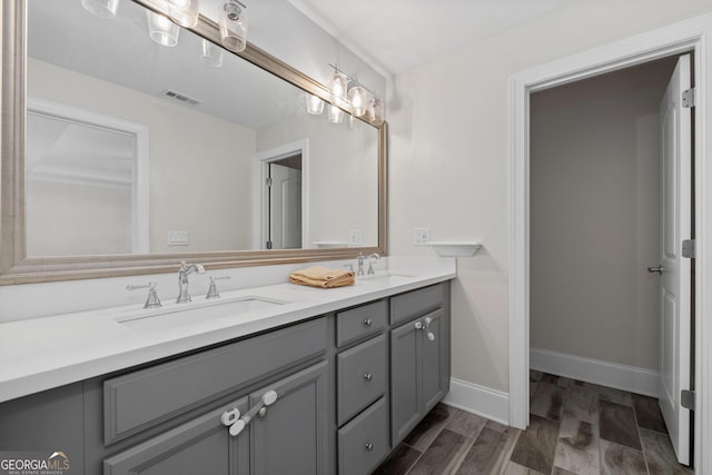 bathroom with vanity