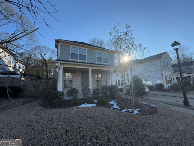 view of front of house featuring a porch