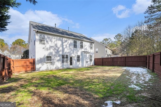 3055 Cooper Woods Ln, Loganville, GA 30052 - back of house featuring a fenced backyard