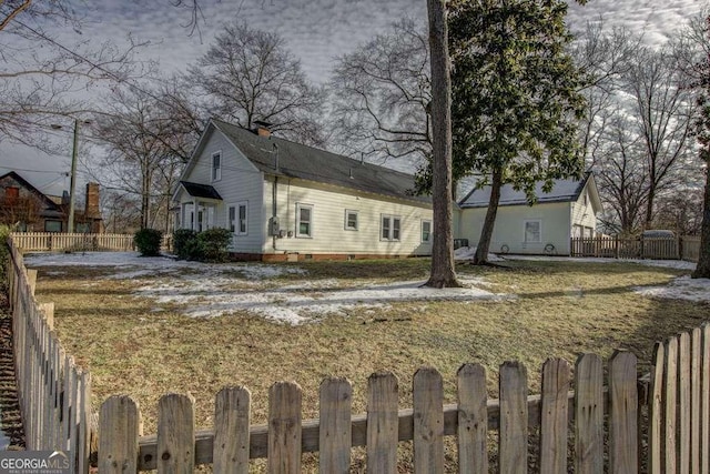 view of side of property