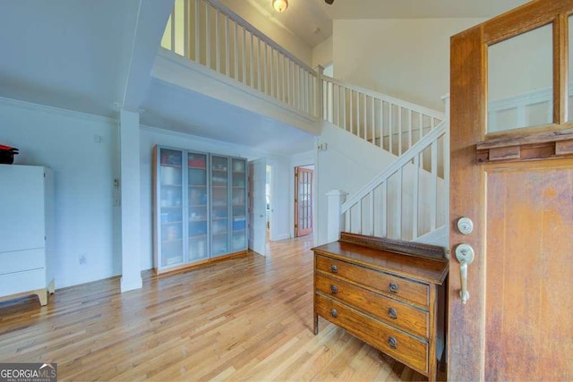 interior space featuring light hardwood / wood-style floors