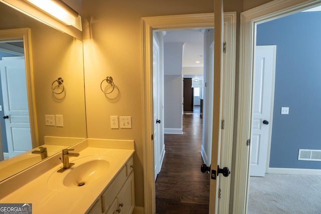 bathroom featuring vanity