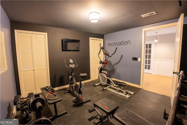 view of workout room