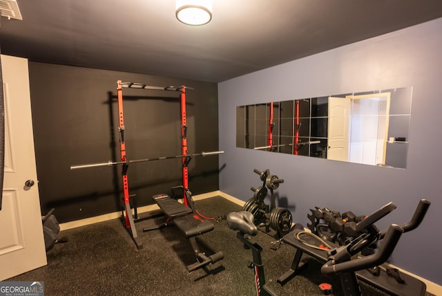 view of exercise room