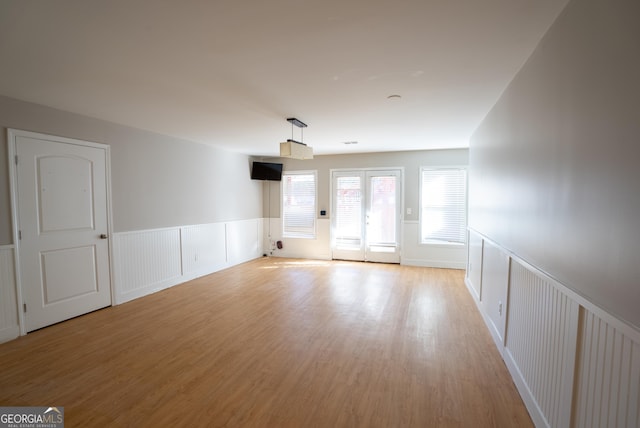 empty room featuring light hardwood / wood-style flooring