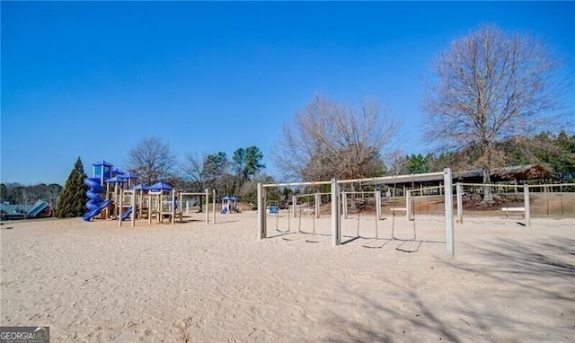 view of jungle gym