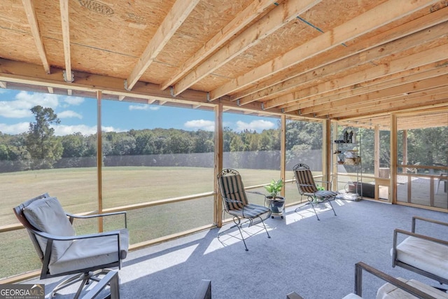 view of sunroom / solarium