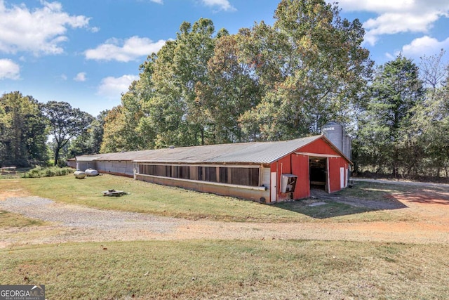 view of horse barn