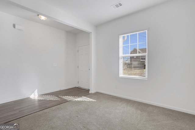 view of carpeted empty room