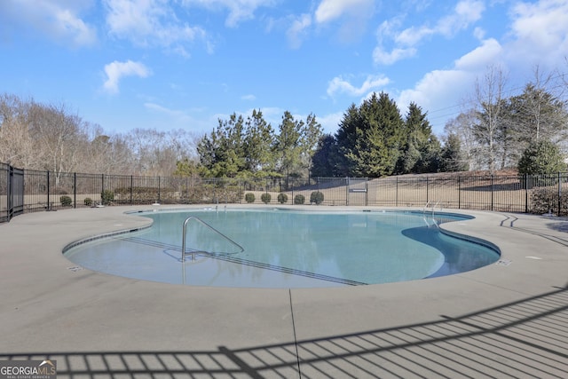 view of pool with a patio area