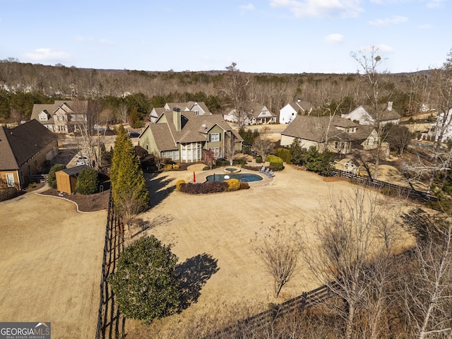 birds eye view of property