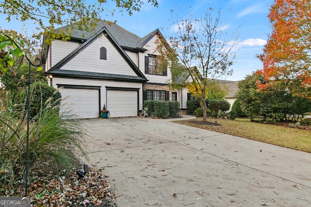 front facade featuring a garage