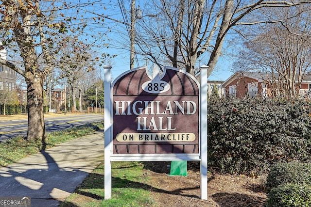 885 Briarcliff Rd NE Unit 21, Atlanta, GA 30306 - view of community / neighborhood sign