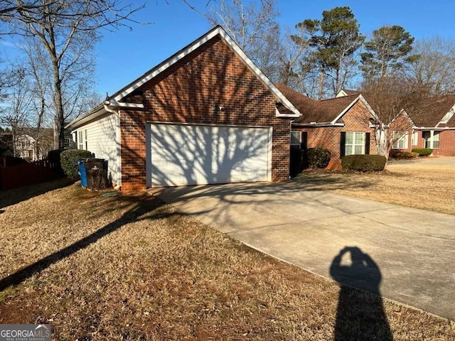 ranch-style home with a garage