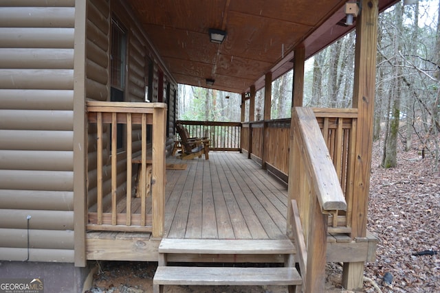 view of deck