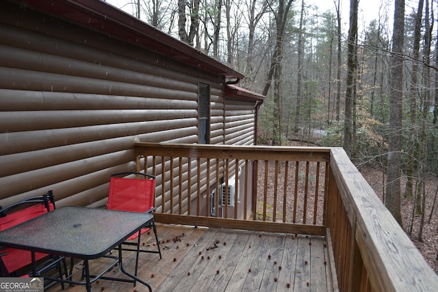 view of wooden terrace