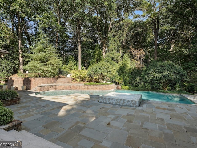 4345 Mount Paran Pkwy NW, Atlanta, GA 30327 - view of patio / terrace featuring an outdoor pool and a jacuzzi