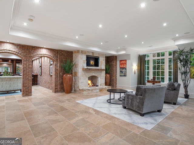 4345 Mount Paran Pkwy NW, Atlanta, GA 30327 - building lobby featuring ornamental molding and recessed lighting