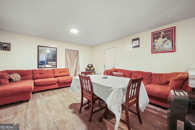 dining room featuring light wood-type flooring