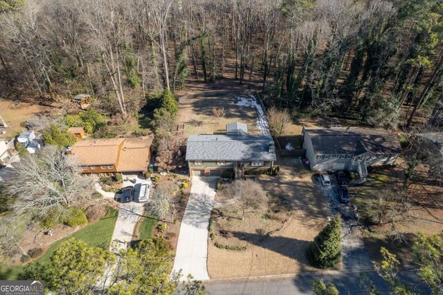 birds eye view of property