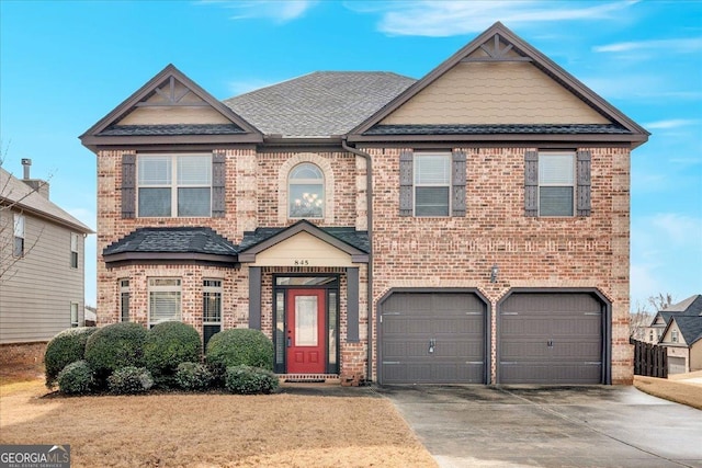 view of front of home featuring a garage