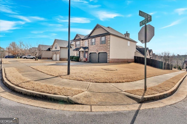 view of home's exterior with a garage