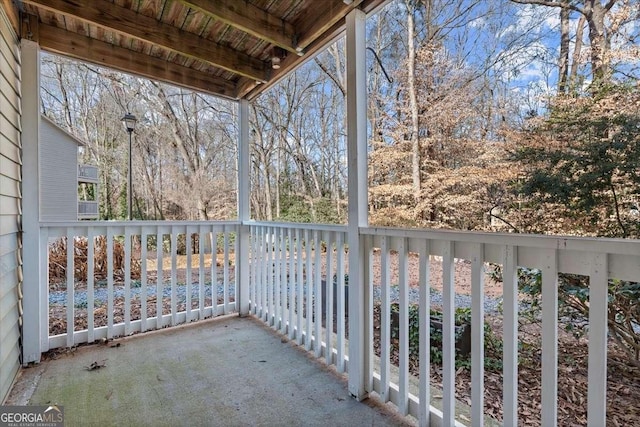 view of balcony