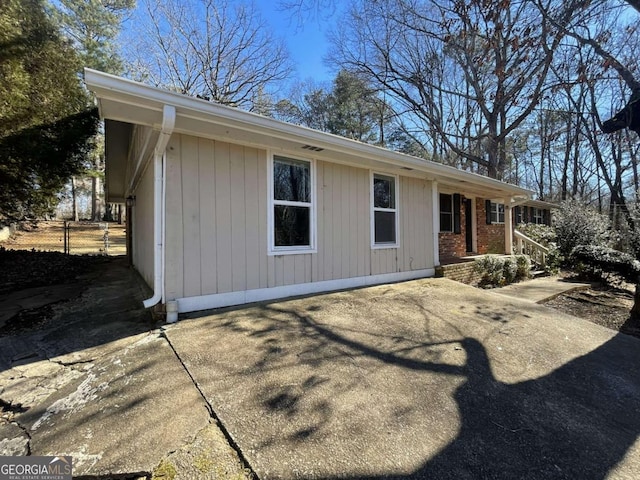 view of rear view of property