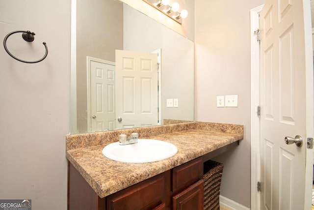 bathroom featuring vanity