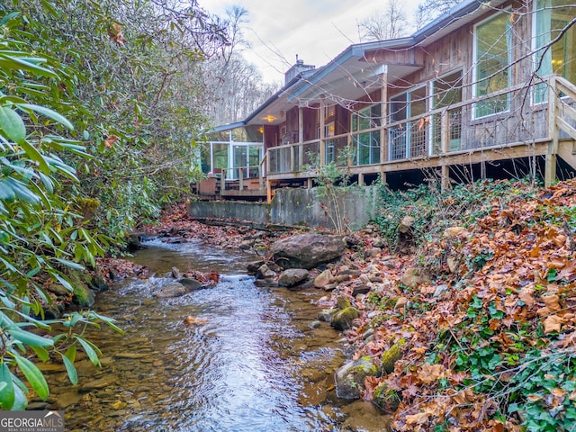 view of back of property