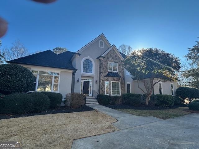 front of property with a front yard