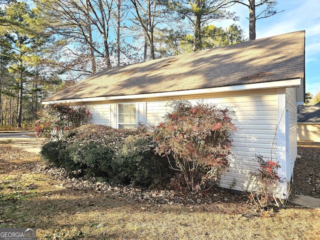 view of home's exterior