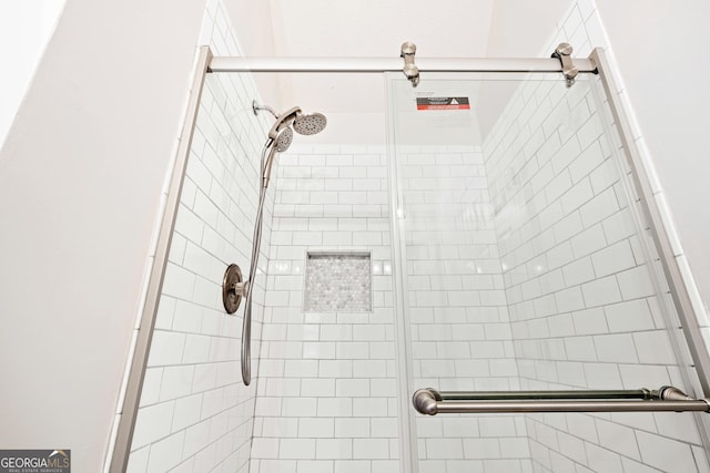 bathroom with walk in shower