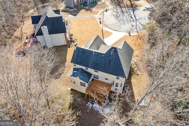 birds eye view of property