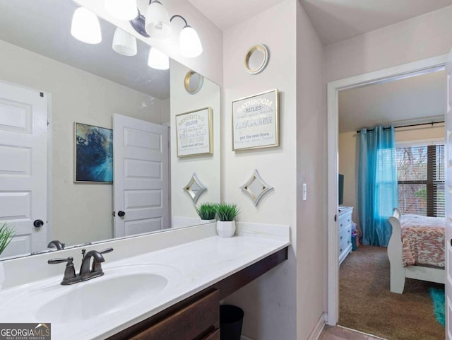 bathroom featuring vanity