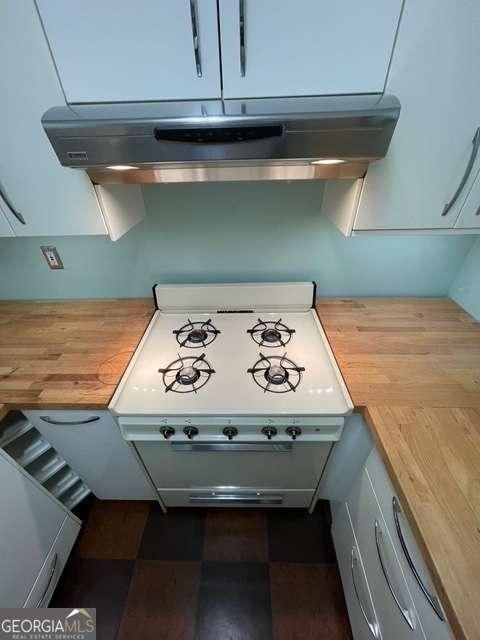 kitchen with wood counters