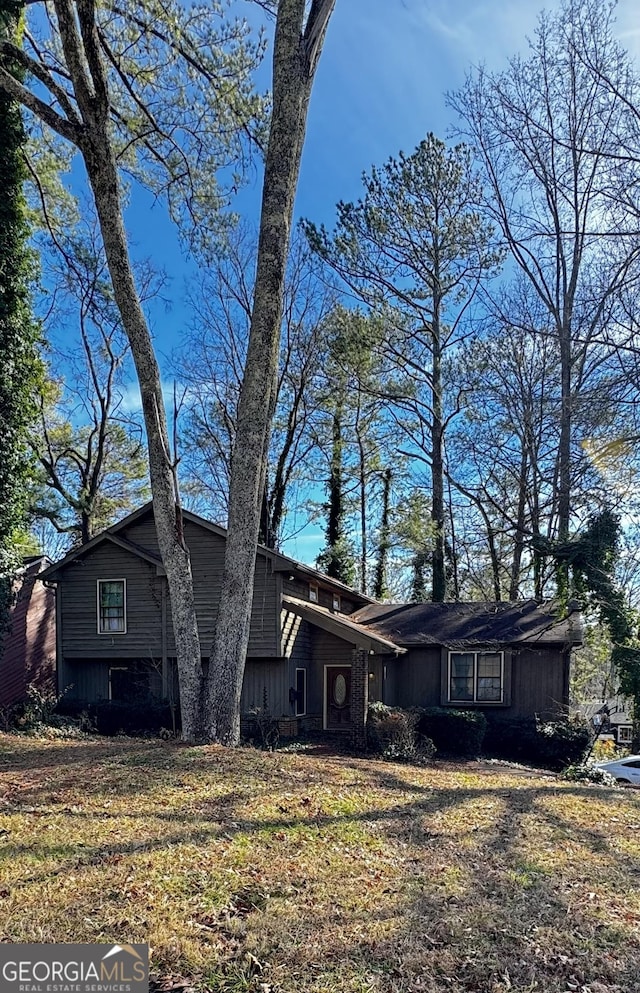 view of front of home