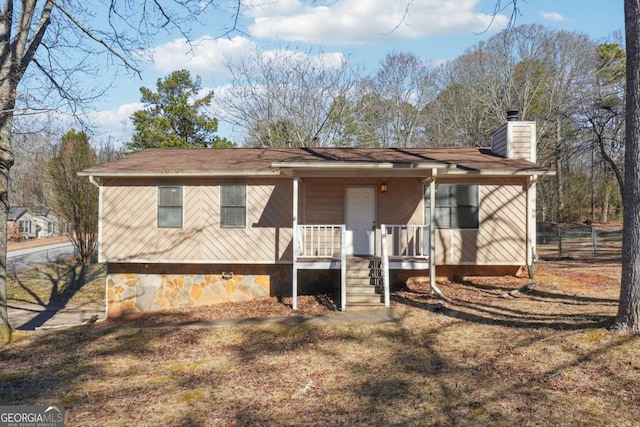 view of front of property