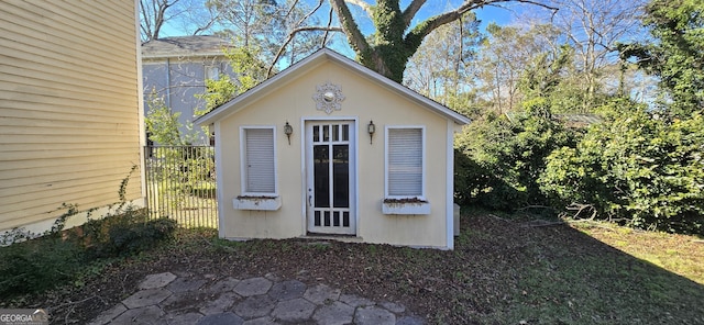 view of outbuilding