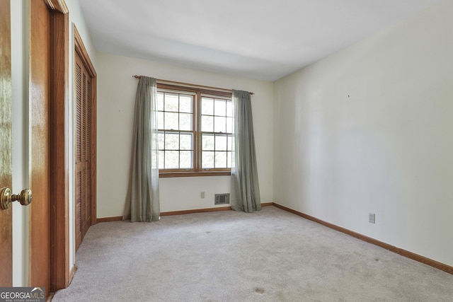 view of carpeted empty room