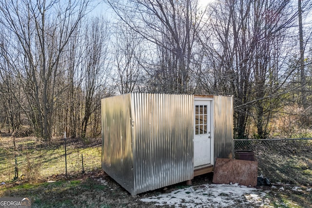 view of outbuilding