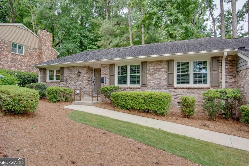 view of ranch-style home