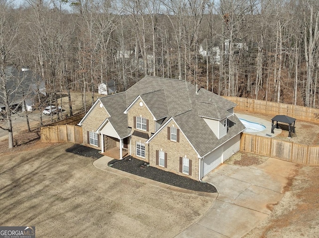 birds eye view of property