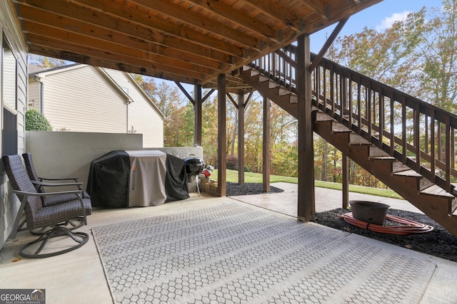 view of patio / terrace with grilling area